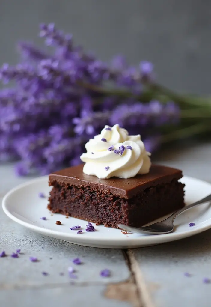 27 Flourless Cake Recipes That Are Rich & Decadent - 21. Lavender Chocolate Flourless Cake