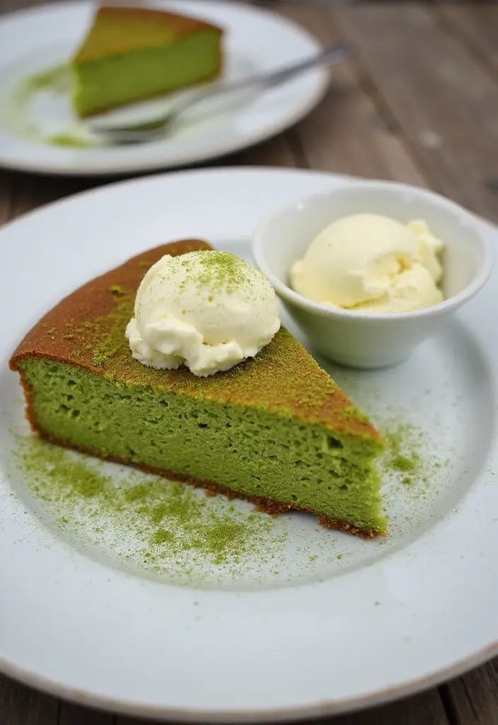 27 Flourless Cake Recipes That Are Rich & Decadent - 5. Matcha Green Tea Flourless Cake