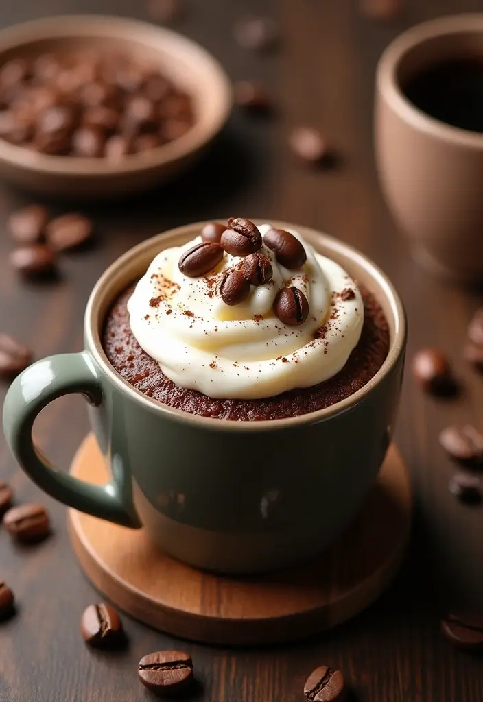 27 Mug Cake Recipes You Can Make in Minutes - 10. Mocha Mug Cake