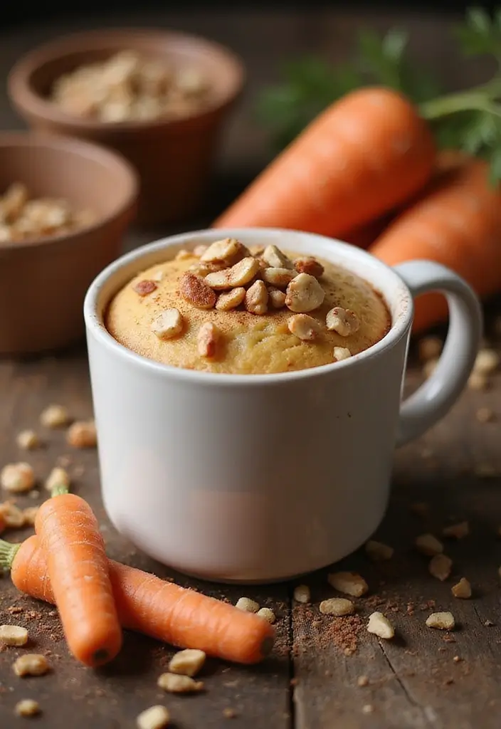 27 Mug Cake Recipes You Can Make in Minutes - 12. Carrot Cake Mug Cake