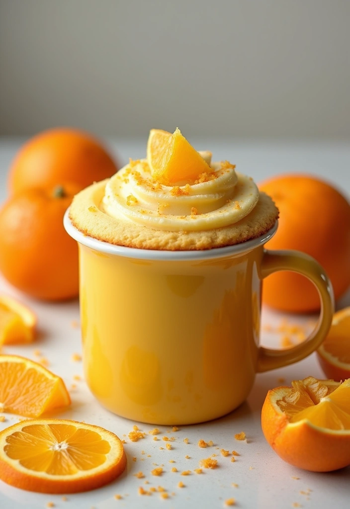 27 Mug Cake Recipes You Can Make in Minutes - 21. Orange Zest Mug Cake