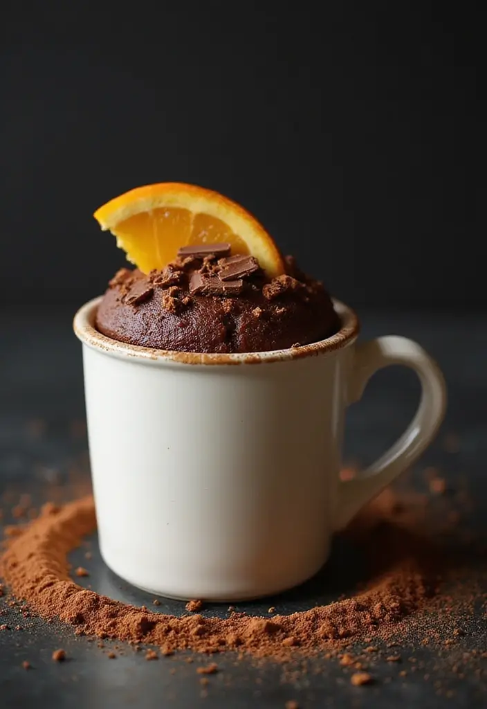 27 Mug Cake Recipes You Can Make in Minutes - 27. Chocolate Orange Mug Cake
