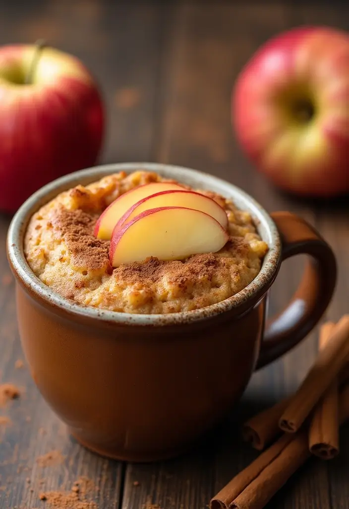 27 Mug Cake Recipes You Can Make in Minutes - 6. Apple Cinnamon Mug Cake