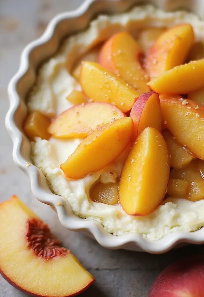 27 Peach Dump Cake Recipes You’ll Want All Summer Long - 12. Peach and Cream Cheese Dump Cake