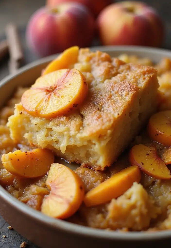 27 Peach Dump Cake Recipes You’ll Want All Summer Long - 20. Spiced Peach Dump Cake