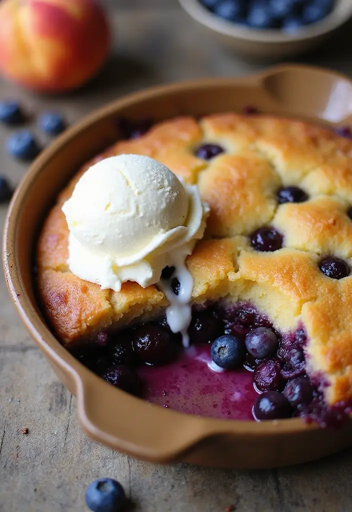 27 Peach Dump Cake Recipes You’ll Want All Summer Long - 5. Peach Blueberry Dump Cake