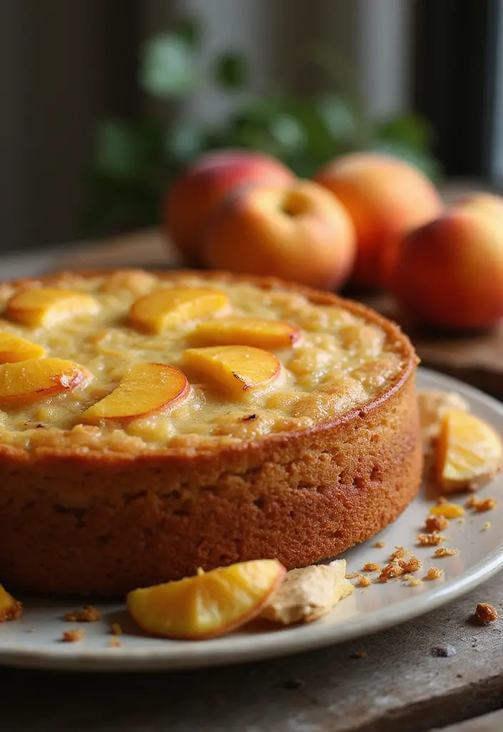 27 Peach Dump Cake Recipes You’ll Want All Summer Long - 9. Peach Ginger Dump Cake