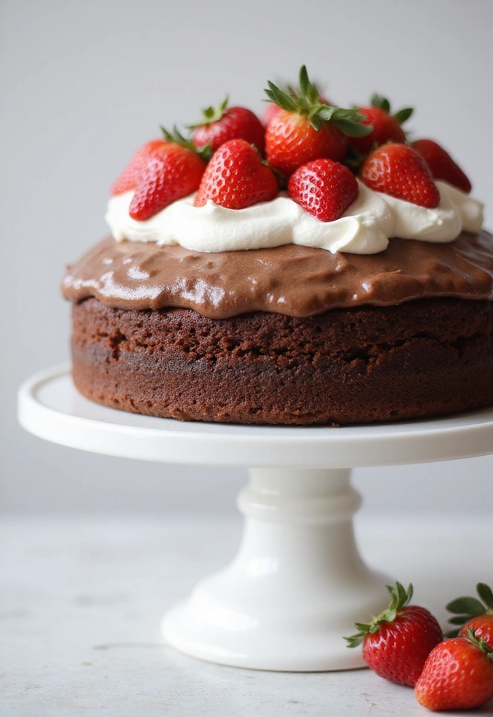 27 Poke Cake Recipes That Are Fun, Flavorful & Moist - 10. Chocolate Strawberry Poke Cake
