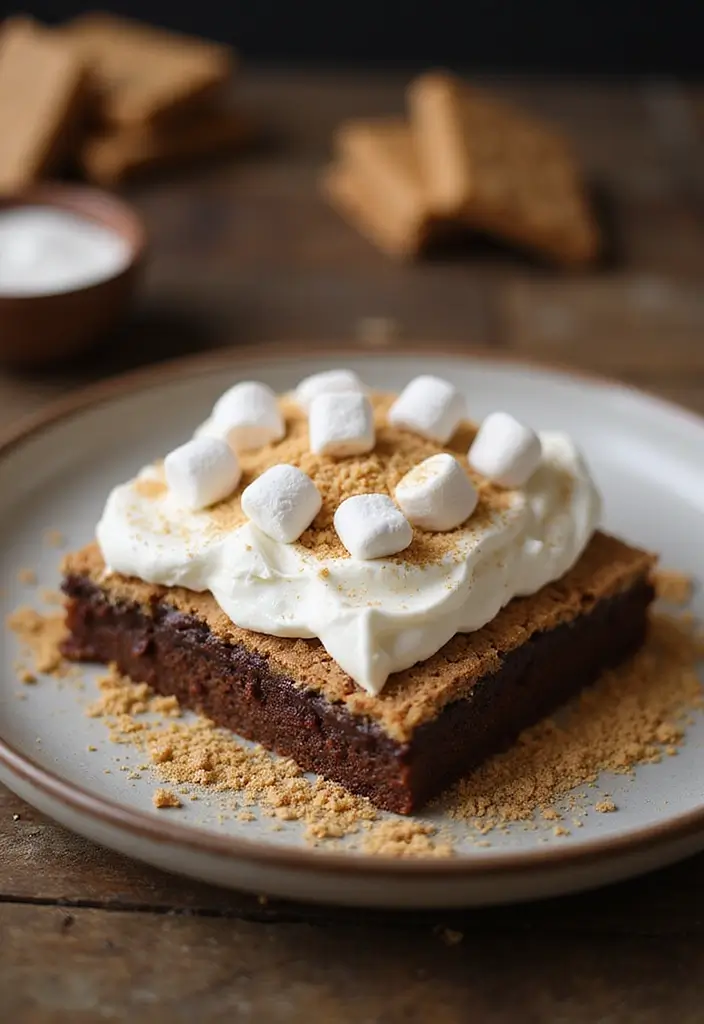 27 Poke Cake Recipes That Are Fun, Flavorful & Moist - 19. S'mores Poke Cake