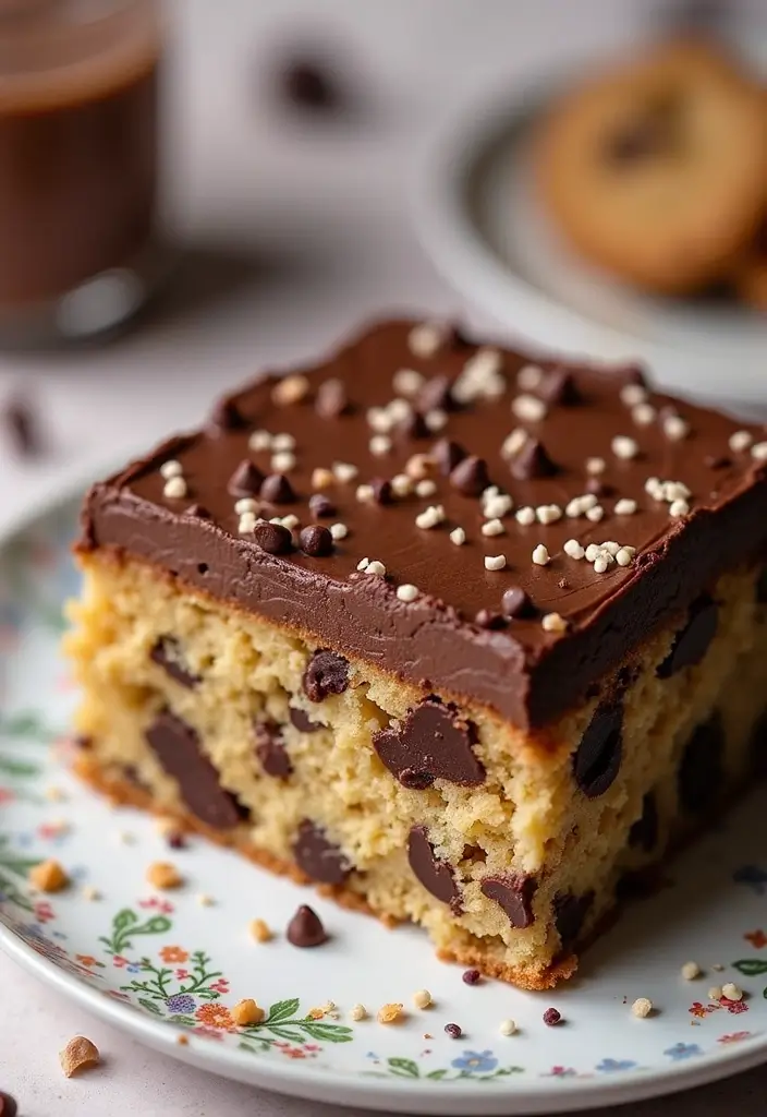 27 Poke Cake Recipes That Are Fun, Flavorful & Moist - 26. Chocolate Chip Cookie Poke Cake