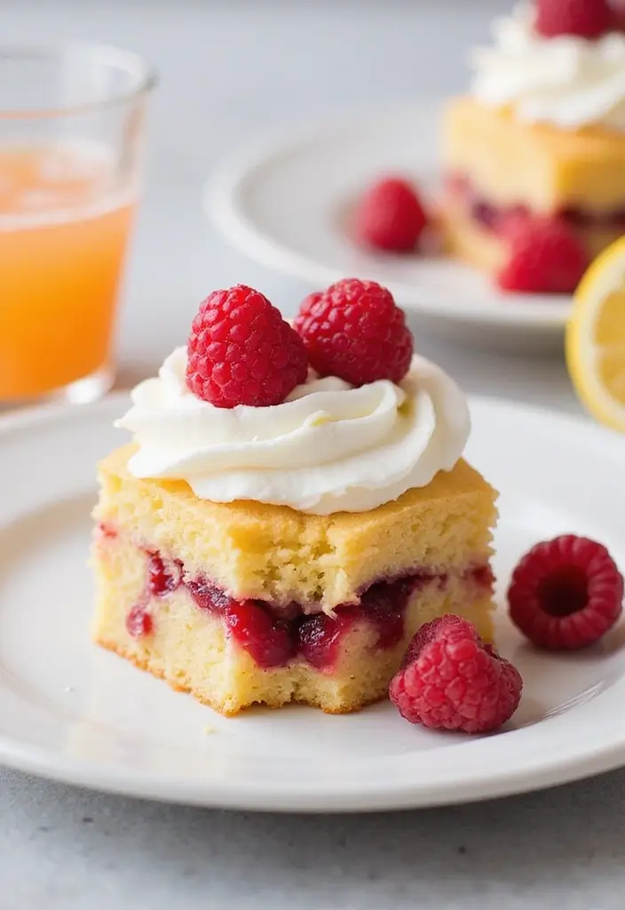 27 Poke Cake Recipes That Are Fun, Flavorful & Moist - 7. Raspberry Lemonade Poke Cake