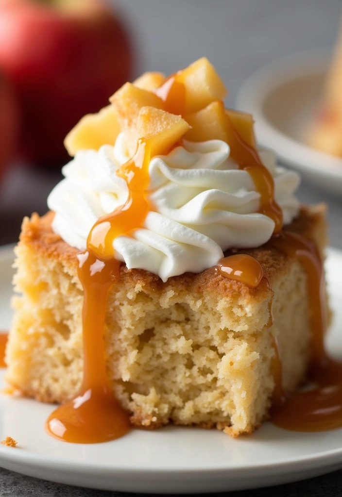 27 Poke Cake Recipes That Are Fun, Flavorful & Moist - 9. Caramel Apple Poke Cake