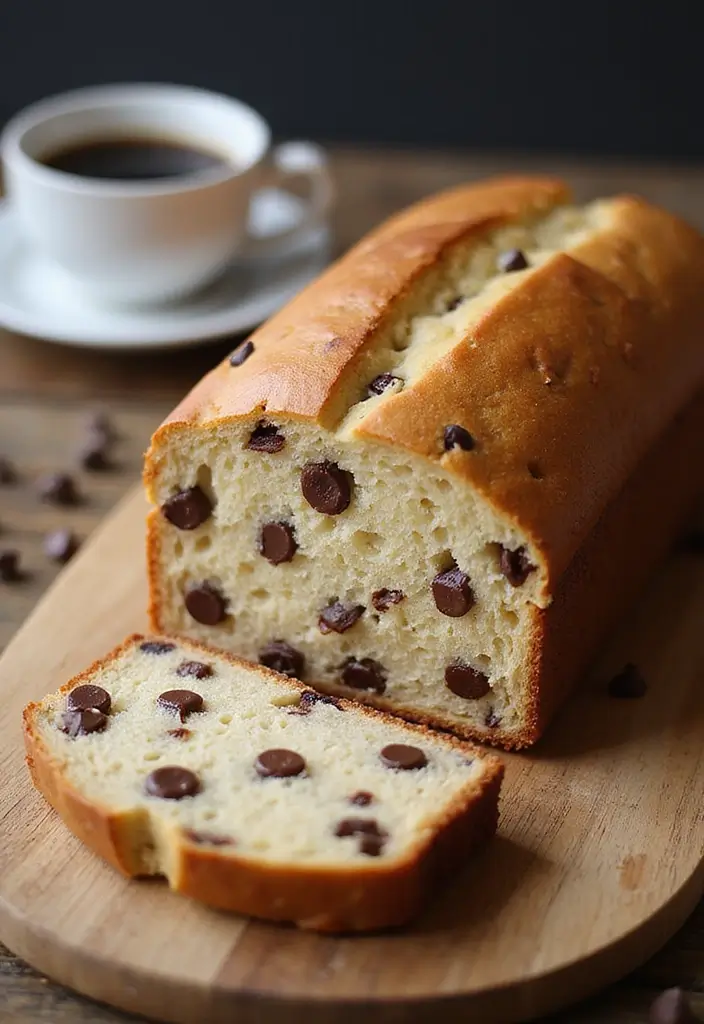 27 Recipes Using Cake Flour for Perfect Texture Every Time - 26. Cake Flour Chocolate Chip Bread for a Sweet Snack