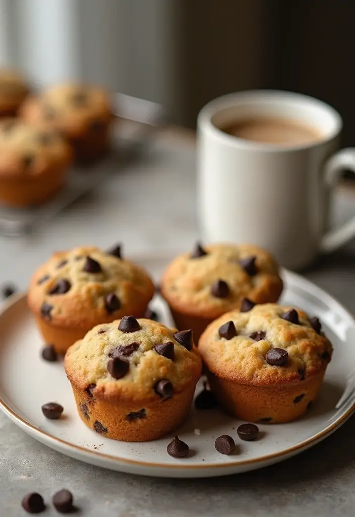 27 Recipes Using White Cake Mix for Quick Desserts - 19. White Cake Mix Chocolate Chip Muffins