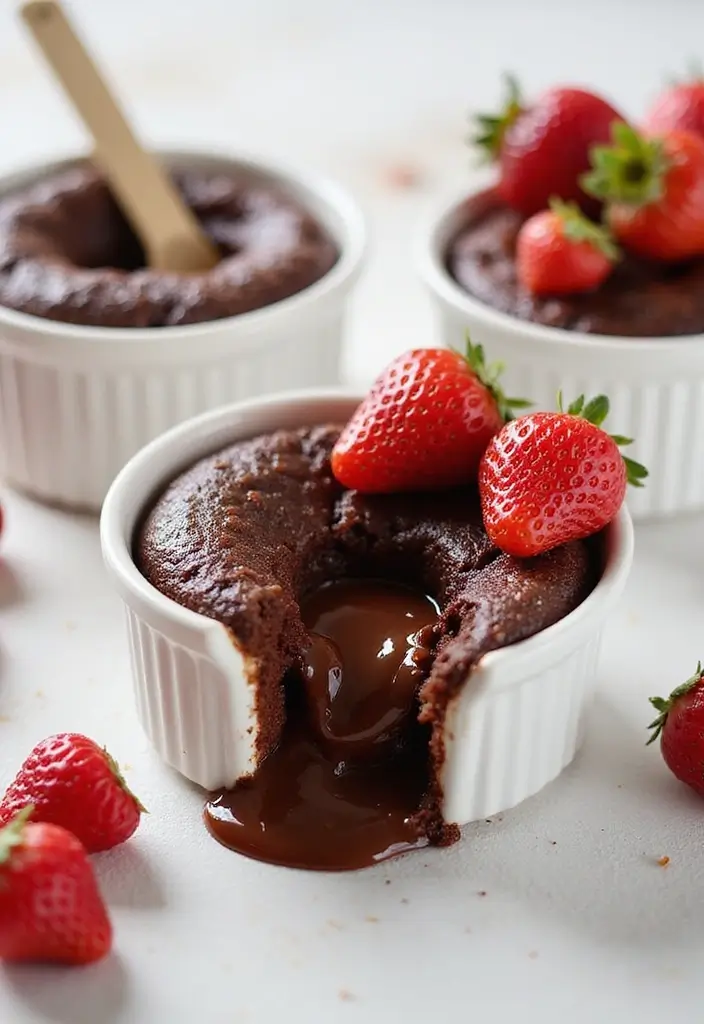 27 Recipes Using White Cake Mix for Quick Desserts - 25. White Cake Mix Chocolate Lava Cake