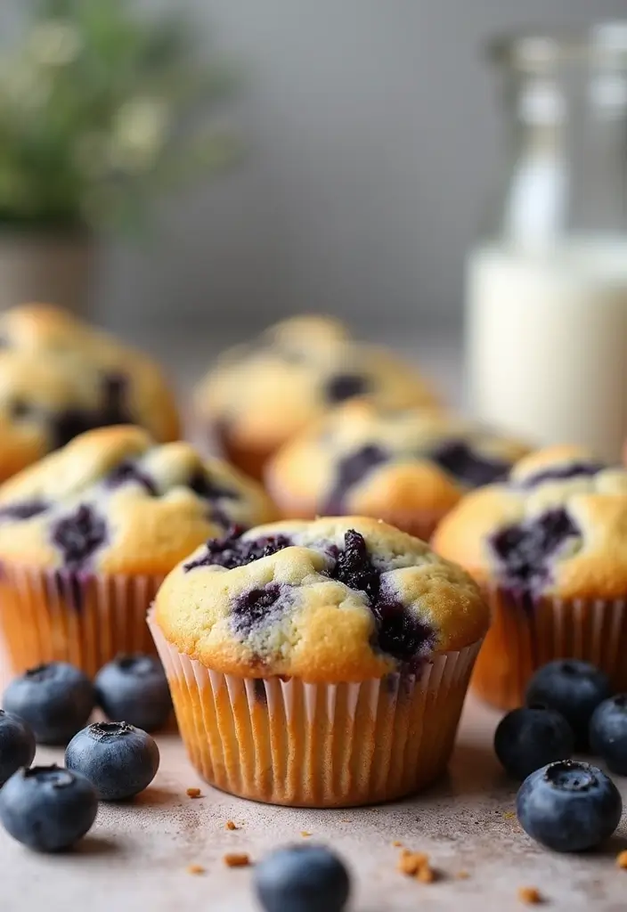 27 Recipes Using White Cake Mix for Quick Desserts - 27. White Cake Mix Blueberry Muffins