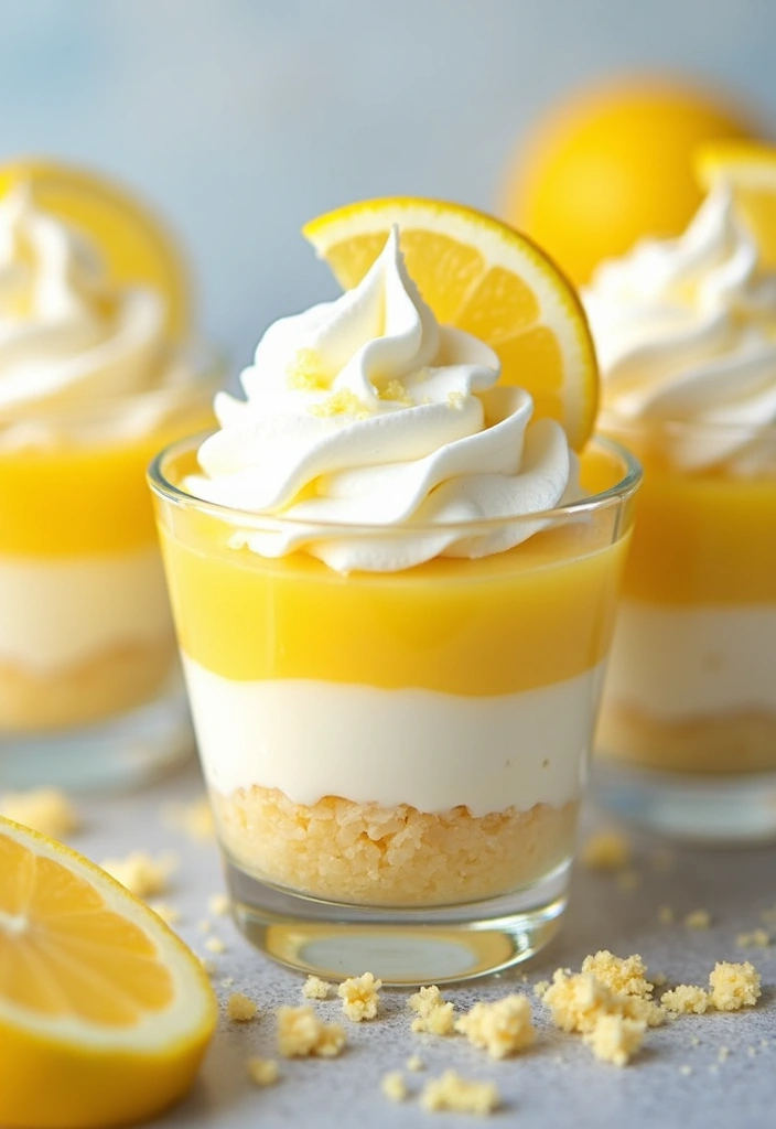 27 Recipes Using White Cake Mix for Quick Desserts - 5. Lemon Cake Mix Pudding Cups