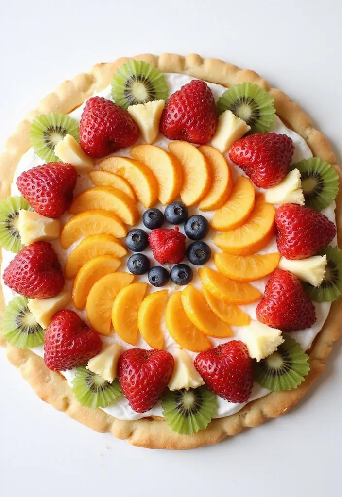 27 Recipes Using White Cake Mix for Quick Desserts - 6. Cake Mix Fruit Pizza