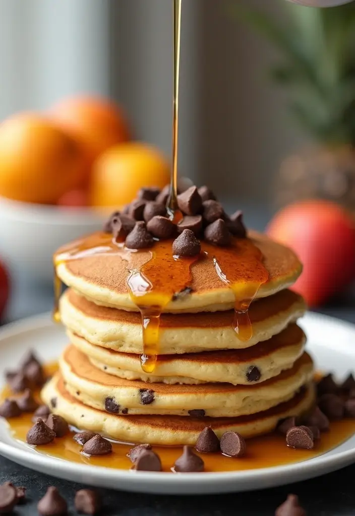 27 Recipes Using White Cake Mix for Quick Desserts - 8. White Cake Mix Chocolate Chip Pancakes