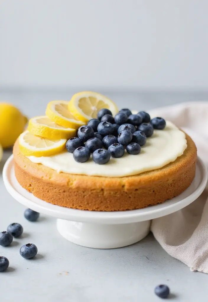 30 Birthday Cake Recipes That Deserve a Party - 11. Lemon Blueberry Cake