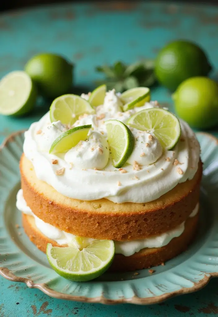 30 Birthday Cake Recipes That Deserve a Party - 23. Coconut Lime Cake