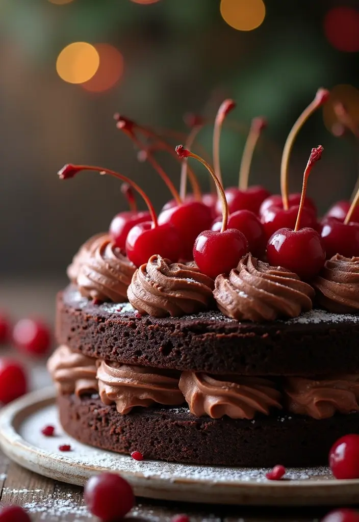 30 Birthday Cake Recipes That Deserve a Party - 30. Chocolate Cherry Cake