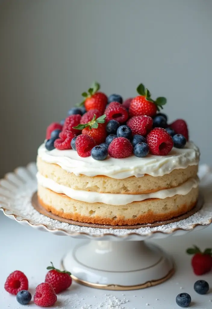 30 Birthday Cake Recipes That Deserve a Party - 4. Vanilla Almond Layer Cake