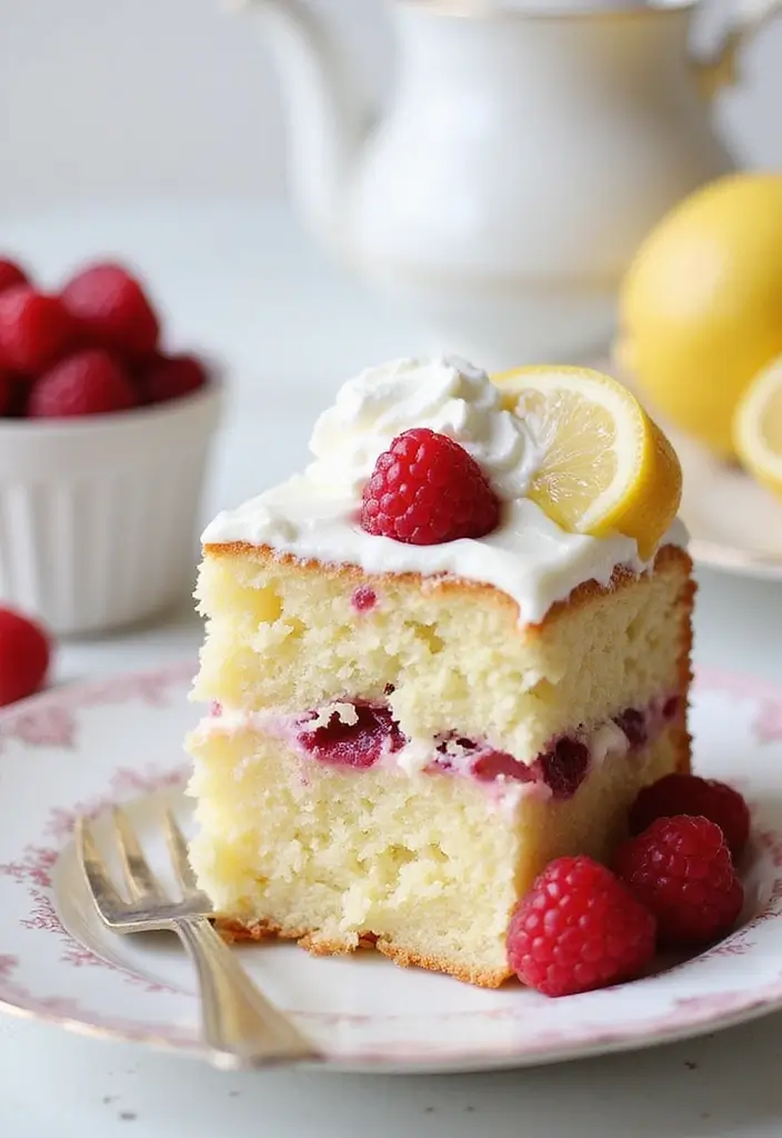 30+ Cake Recipes That Are Perfect for Every Occasion - 11. Raspberry Lemon Chiffon Cake
