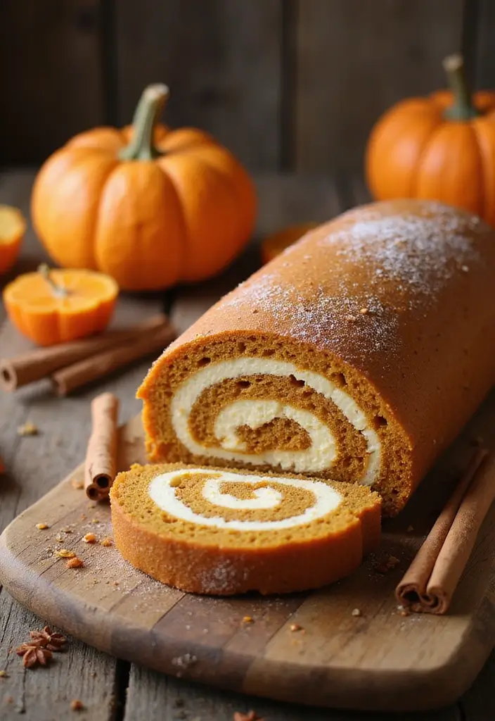 30 Cake Roll Recipes That Look Fancy but Are Easy to Make - 5. Pumpkin Spice Cake Roll