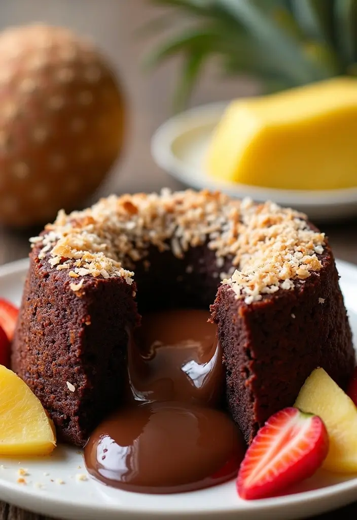 30 Chocolate Lava Cake Recipes That Ooze Perfection - 11. Coconut Chocolate Lava Cake