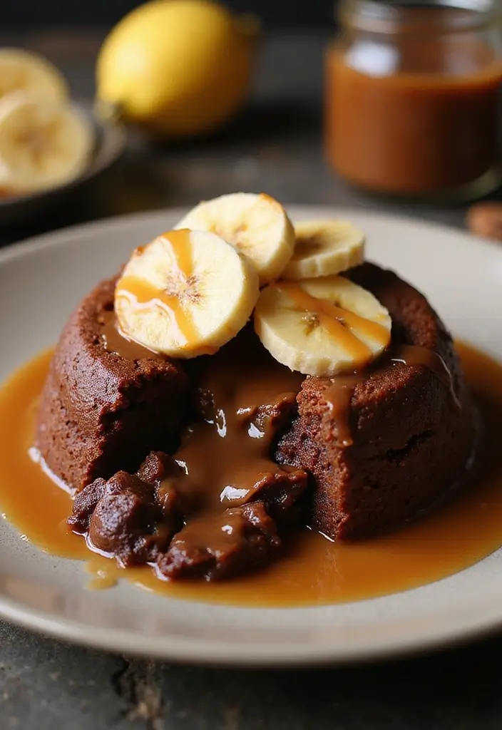 30 Chocolate Lava Cake Recipes That Ooze Perfection - 12. Banoffee Lava Cake