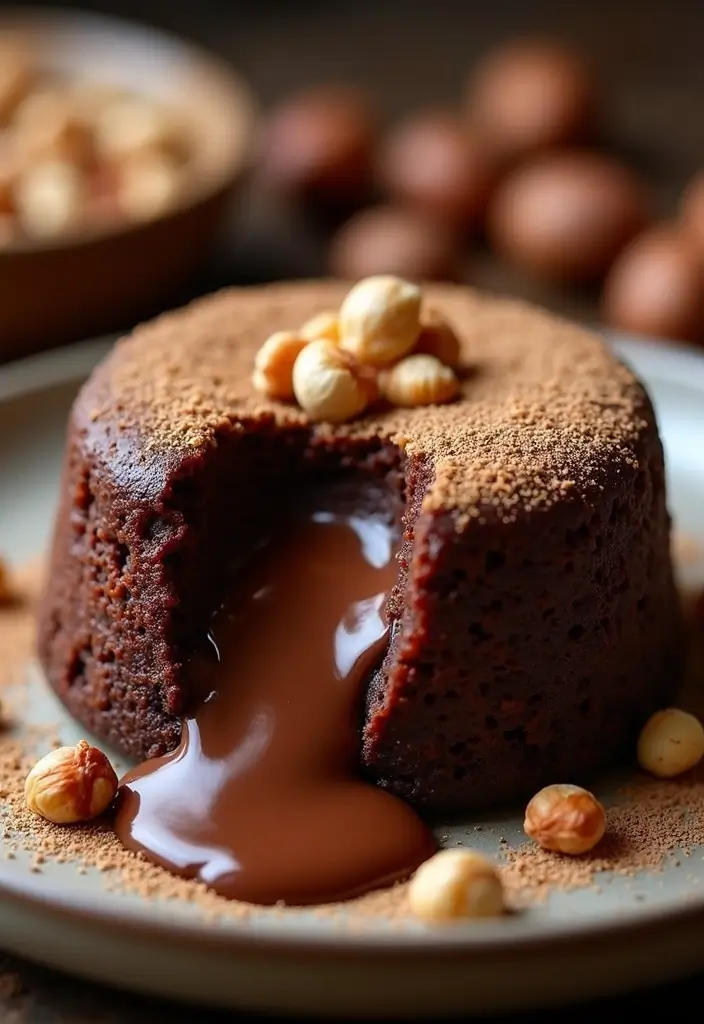 30 Chocolate Lava Cake Recipes That Ooze Perfection - 13. Hazelnut Lava Cake