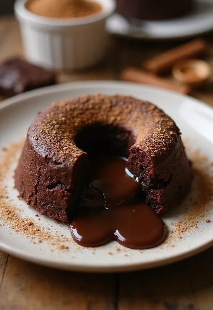 30 Chocolate Lava Cake Recipes That Ooze Perfection - 14. Spiced Chocolate Lava Cake