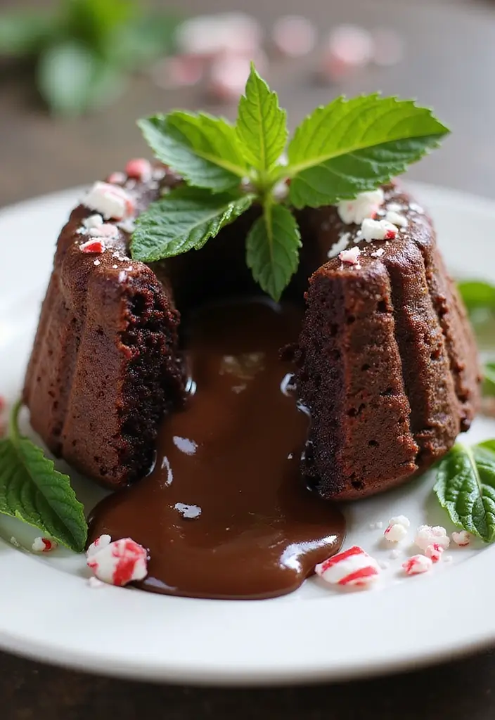 30 Chocolate Lava Cake Recipes That Ooze Perfection - 15. Chocolate Mint Lava Cake