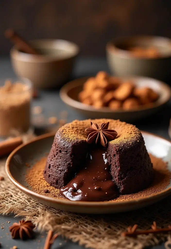 30 Chocolate Lava Cake Recipes That Ooze Perfection - 21. Chai Spice Lava Cake