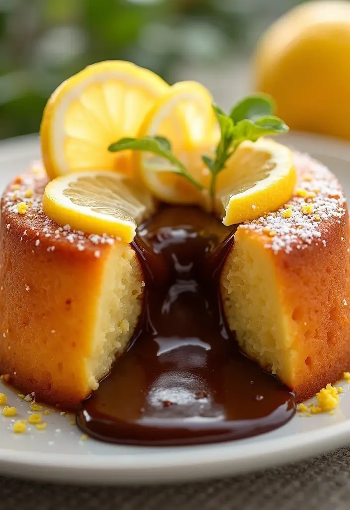 30 Chocolate Lava Cake Recipes That Ooze Perfection - 24. Lemon Lava Cake