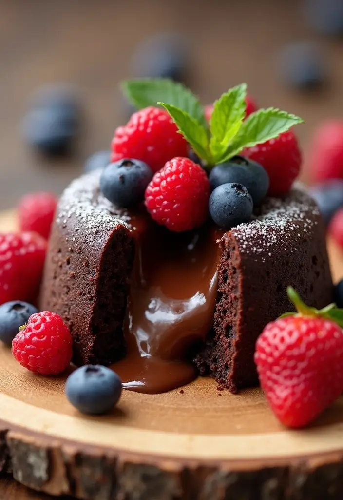 30 Chocolate Lava Cake Recipes That Ooze Perfection - 25. Chocolate Chia Lava Cake