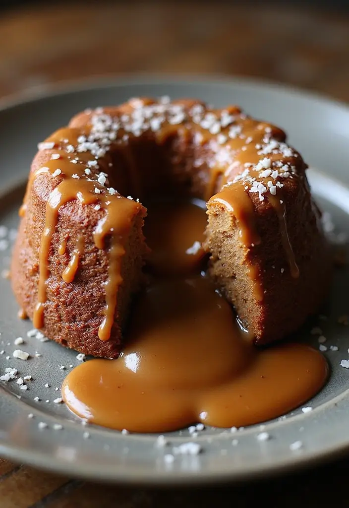 30 Chocolate Lava Cake Recipes That Ooze Perfection - 6. Salted Caramel Lava Cake