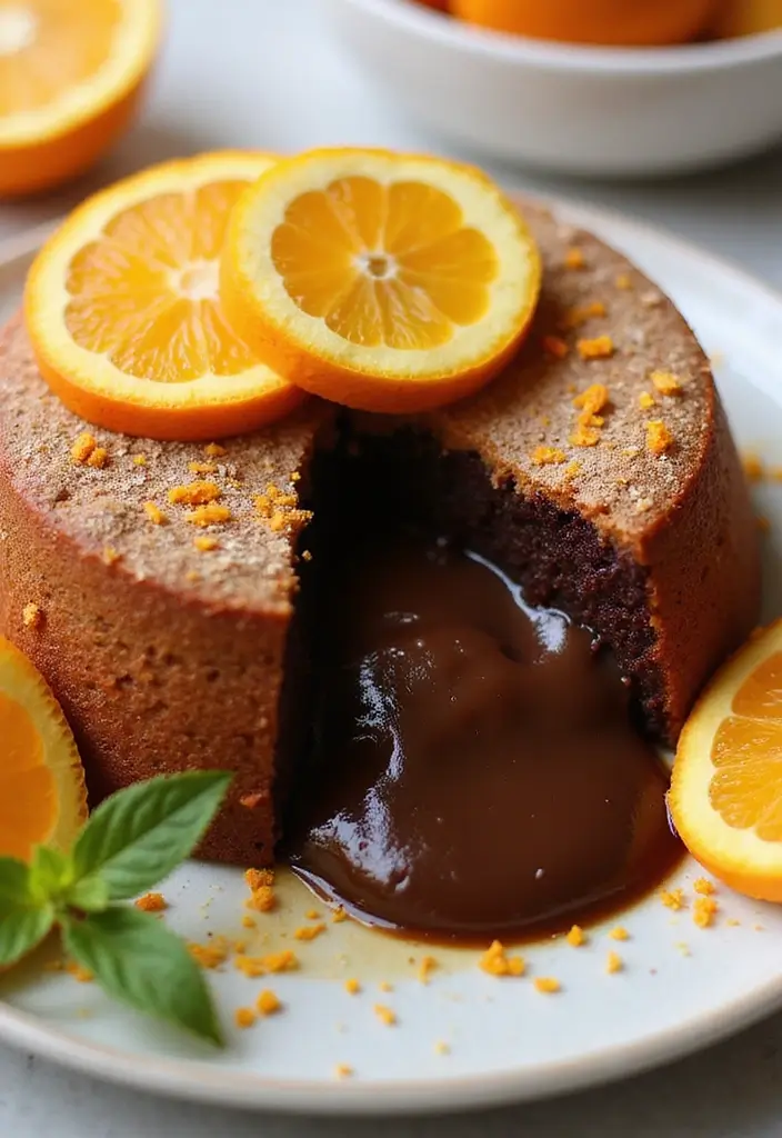30 Chocolate Lava Cake Recipes That Ooze Perfection - 9. Orange Zest Lava Cake