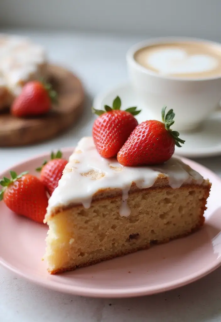 30 Cinnamon Coffee Cake Recipes for Cozy Mornings - 13. Strawberry Cinnamon Coffee Cake