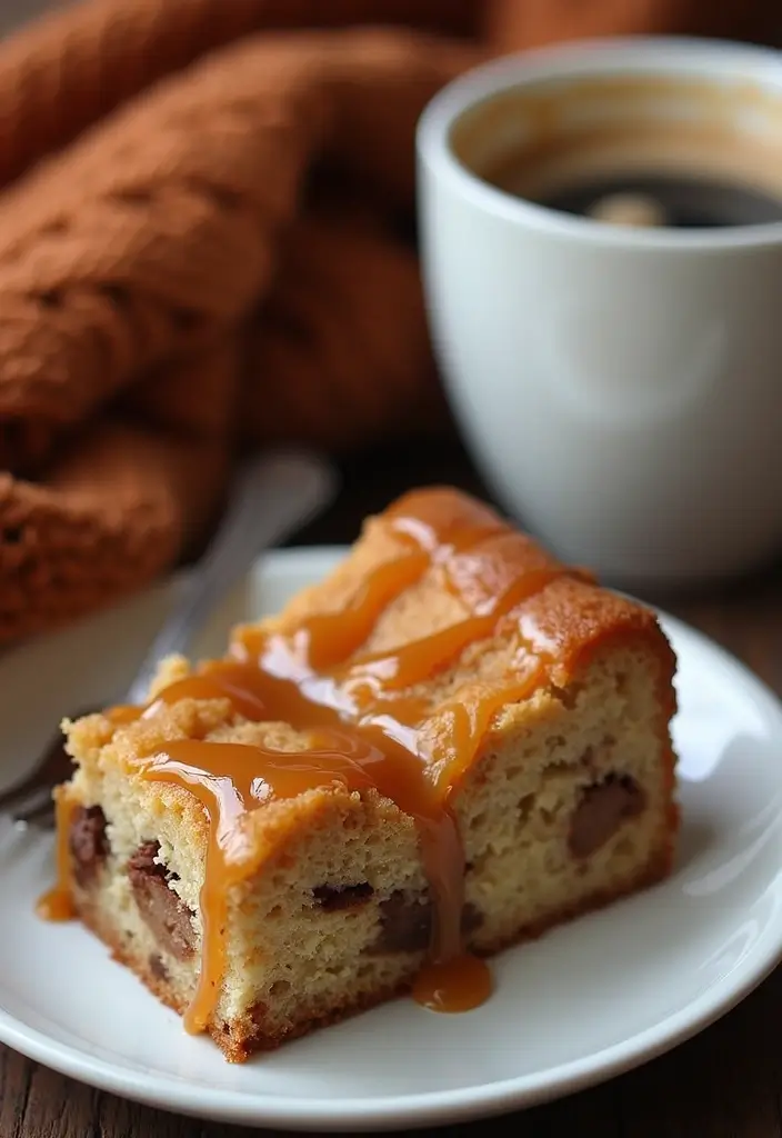 30 Cinnamon Coffee Cake Recipes for Cozy Mornings - 18. Caramel Swirl Cinnamon Coffee Cake