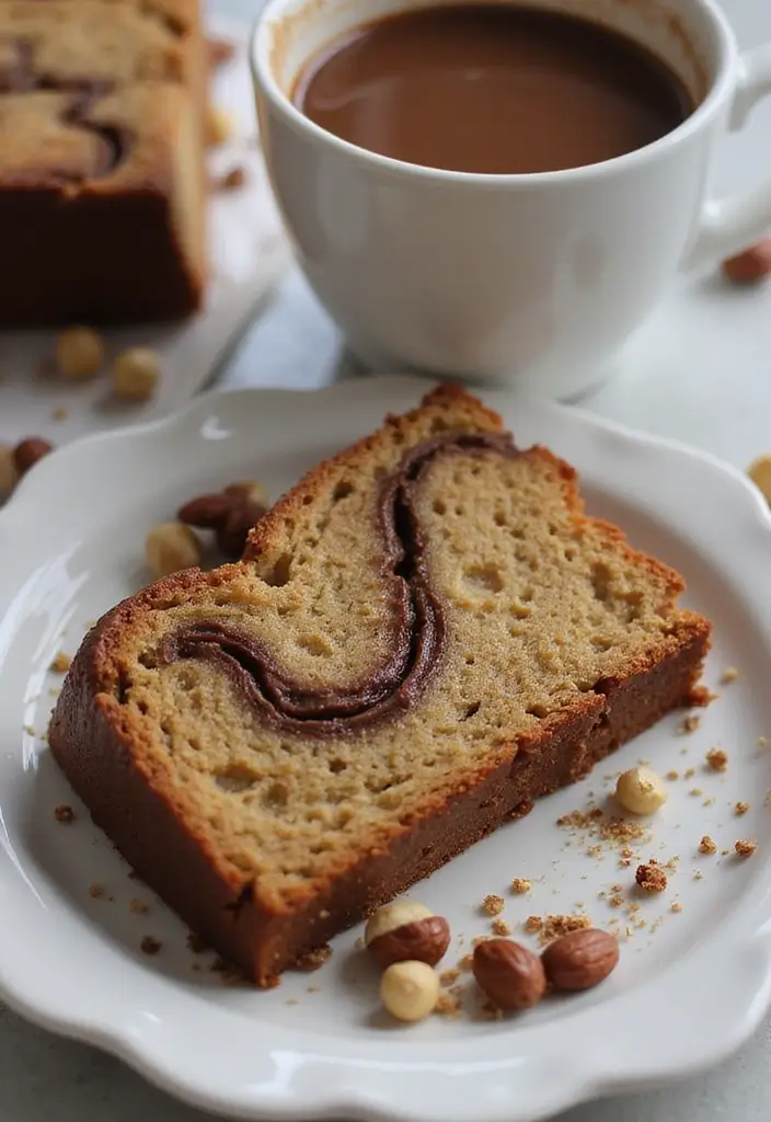 30 Cinnamon Coffee Cake Recipes for Cozy Mornings - 25. Nutella Cinnamon Coffee Cake