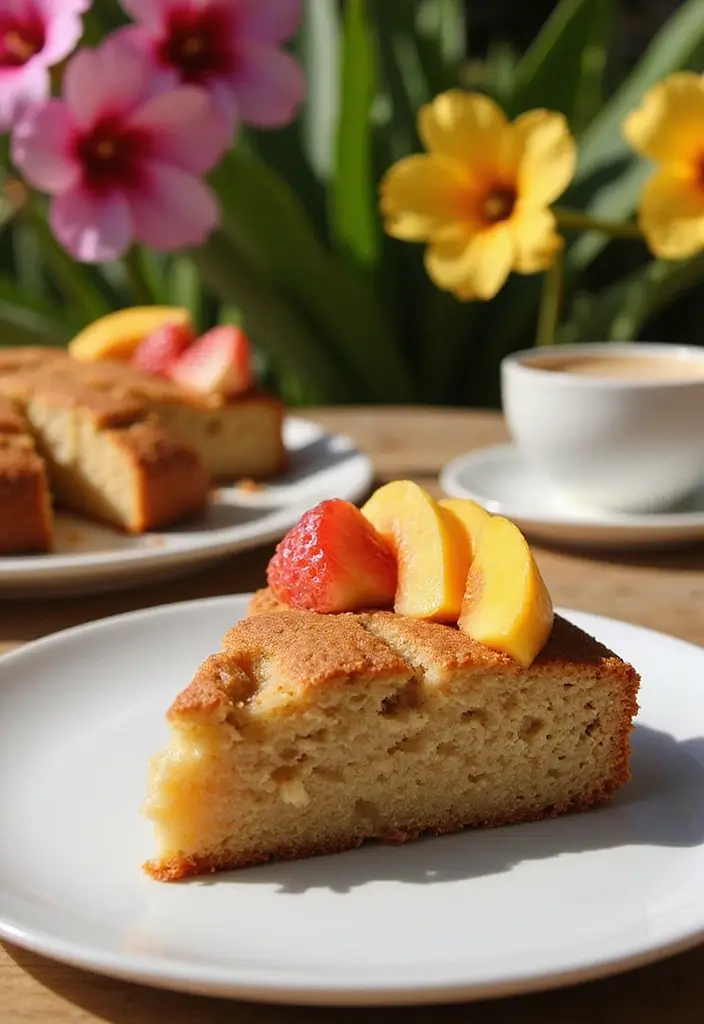 30 Cinnamon Coffee Cake Recipes for Cozy Mornings - 29. Tropical Fruit Cinnamon Coffee Cake