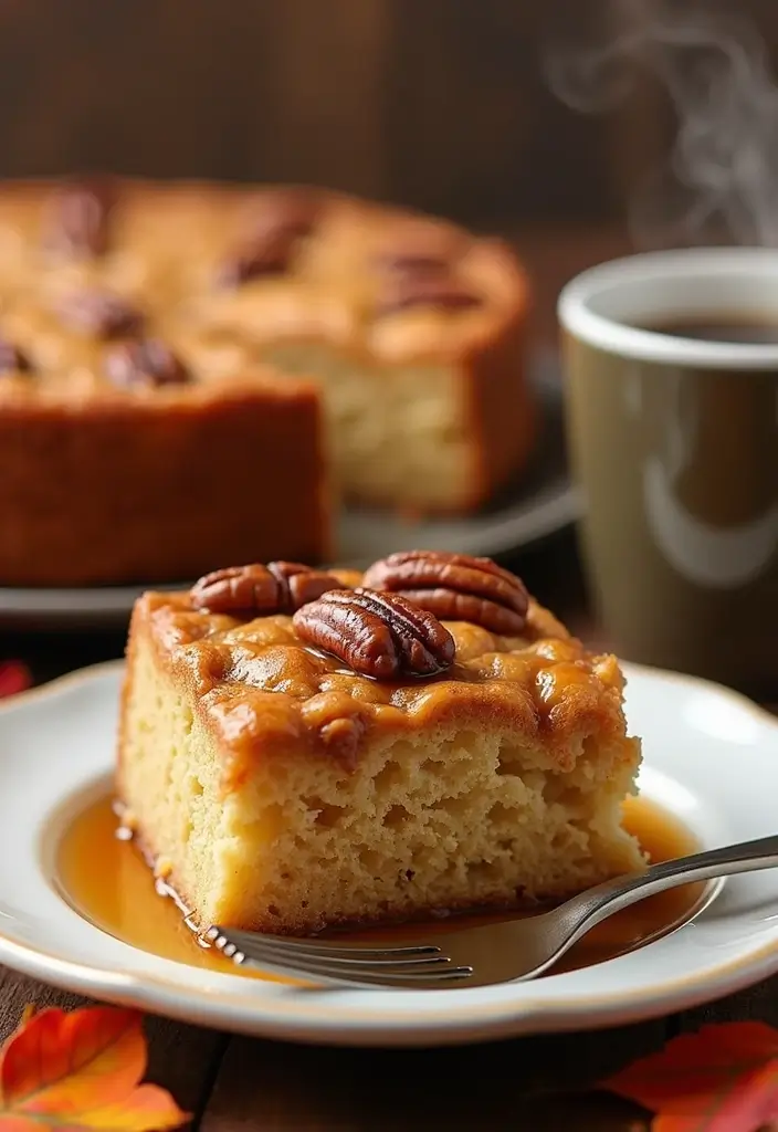 30 Cinnamon Coffee Cake Recipes for Cozy Mornings - 30. Maple Pecan Cinnamon Coffee Cake
