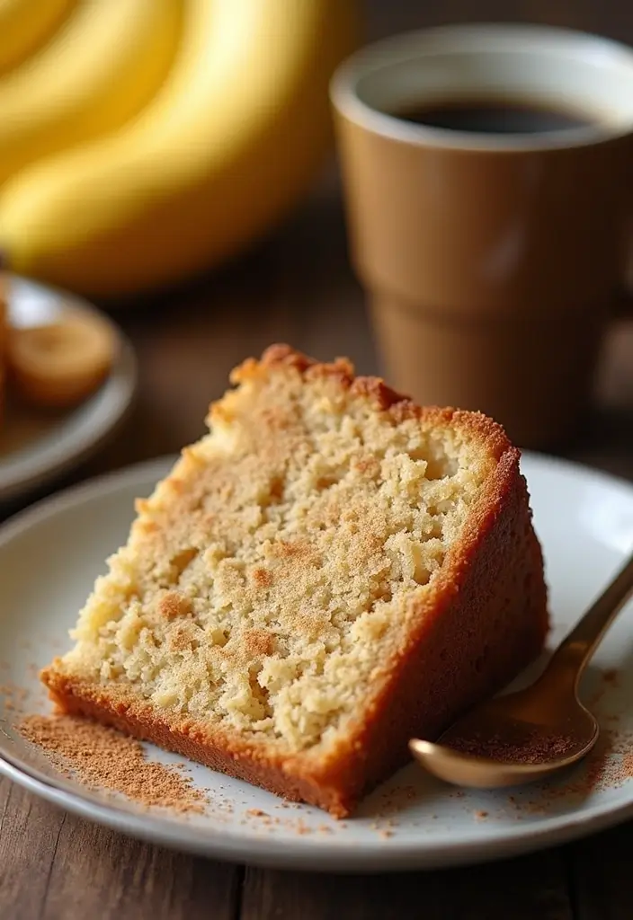 30 Cinnamon Coffee Cake Recipes for Cozy Mornings - 7. Banana Cinnamon Coffee Cake