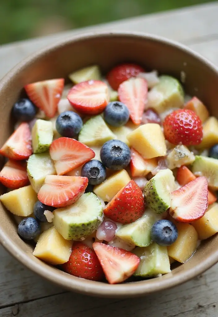 30 Creative Recipes Using Cake Mix (That Don’t Taste Boxed!) - 10. Cake Mix Fruit Salad