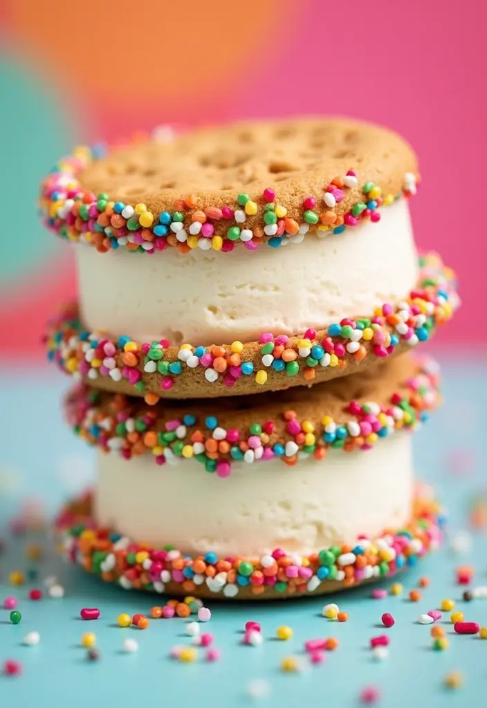 30 Creative Recipes Using Cake Mix (That Don’t Taste Boxed!) - 12. Cake Mix Ice Cream Sandwiches