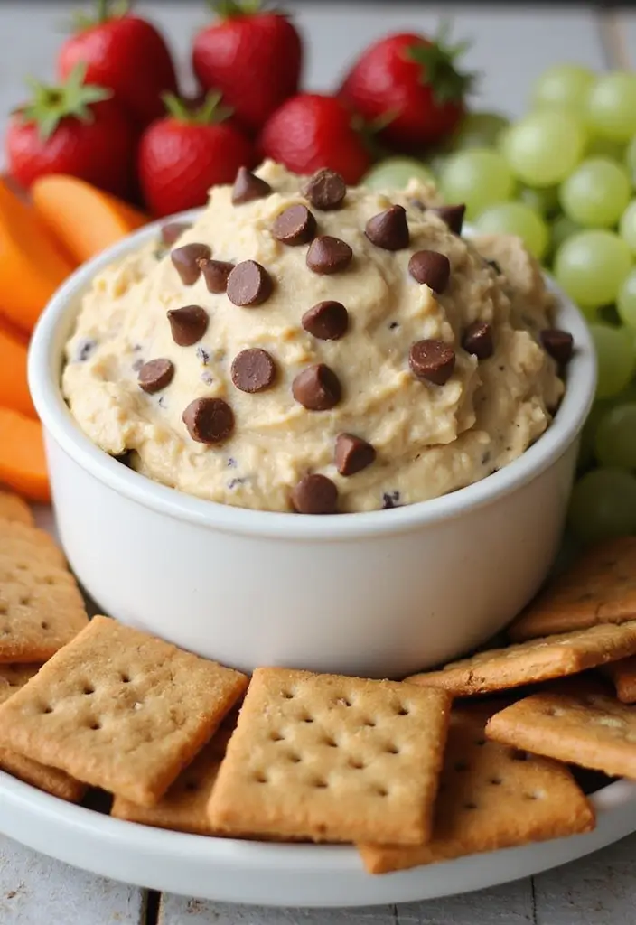 30 Creative Recipes Using Cake Mix (That Don’t Taste Boxed!) - 24. Cake Mix Chocolate Chip Cookie Dough Dip