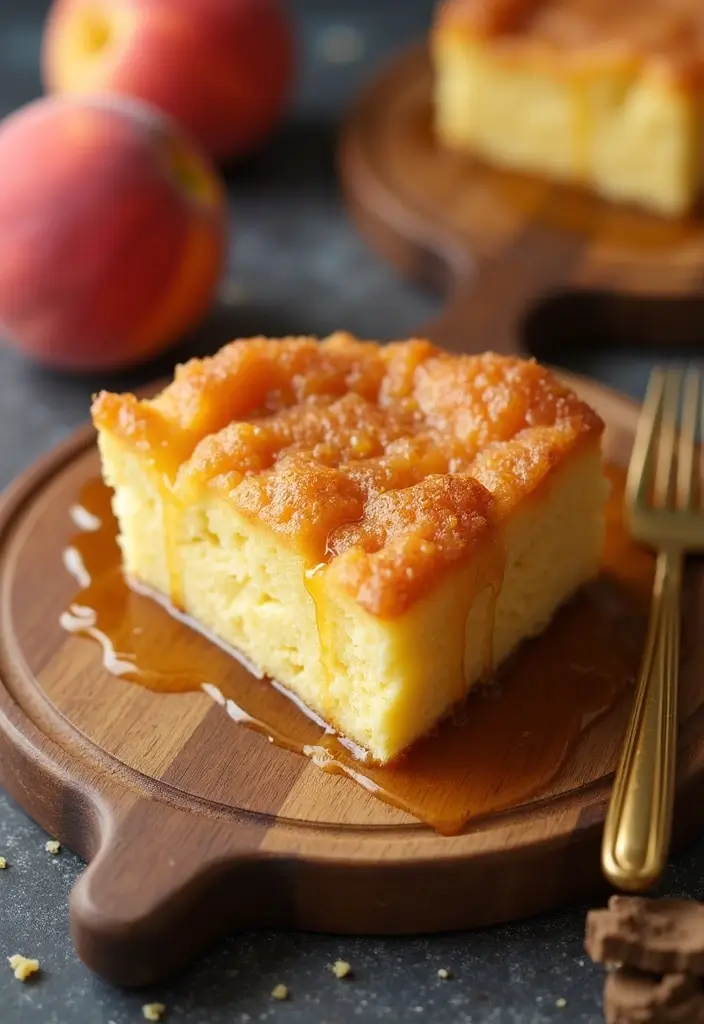 30 Dump Cake Recipes That Practically Make Themselves - 18. Honey Peach Dump Cake