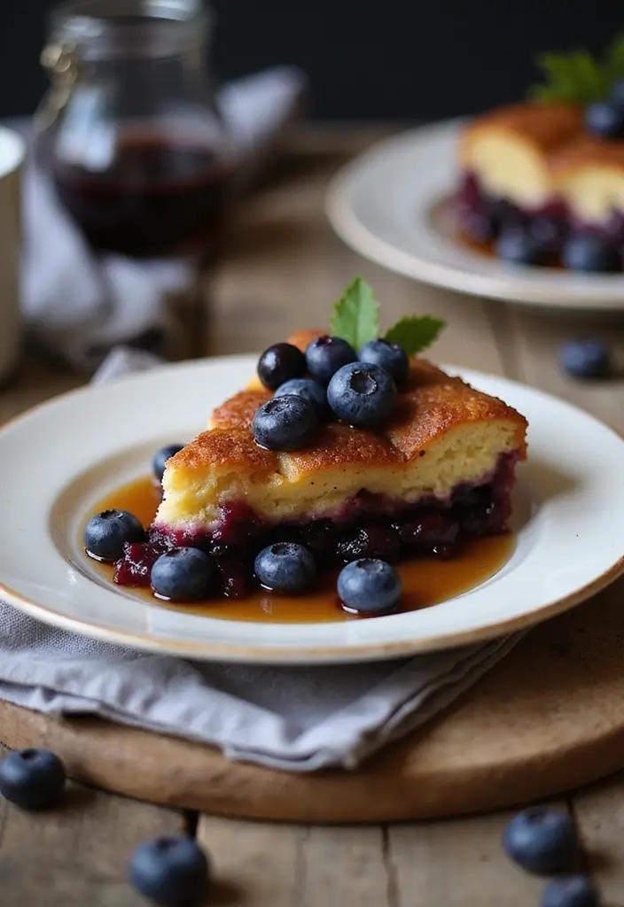 30 Dump Cake Recipes That Practically Make Themselves - 24. Maple Blueberry Dump Cake